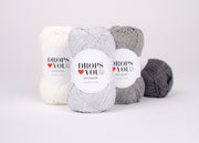 YARN Box contains 20 skeins of DROPS Loves You 9, in a different colours.